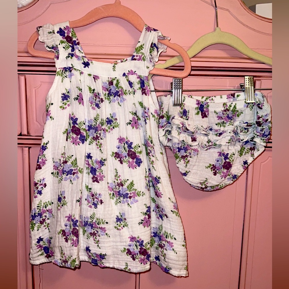 Angel Dear set with ruffle bloomers